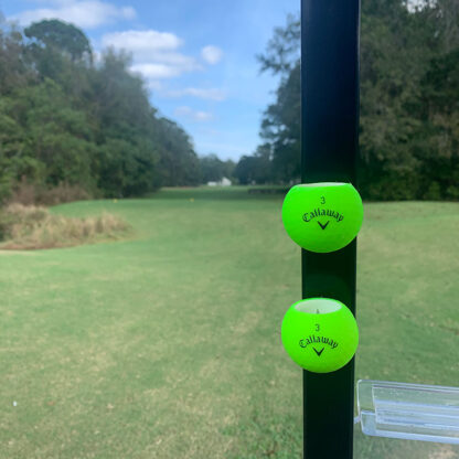 Green Callaway matching pair Cigar Balls