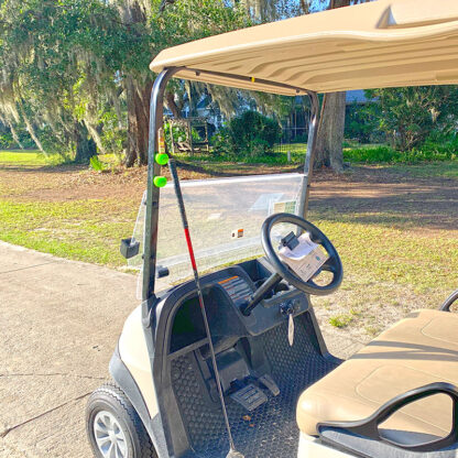 Golf cart with two matching numbers major brand green Cigar Balls