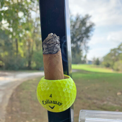 Yellow Calloway Cigar Ball on the golf course